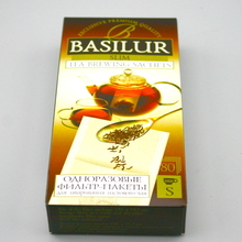 Фильтр пакет для заваривания чая "BASILUR" 80 шт 