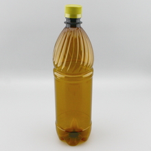Бутылка ПЭТ 1 литр коричневая  с крышкой 